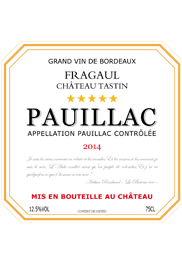 Vin rouge « 5 étoiles » AOC Pauillac